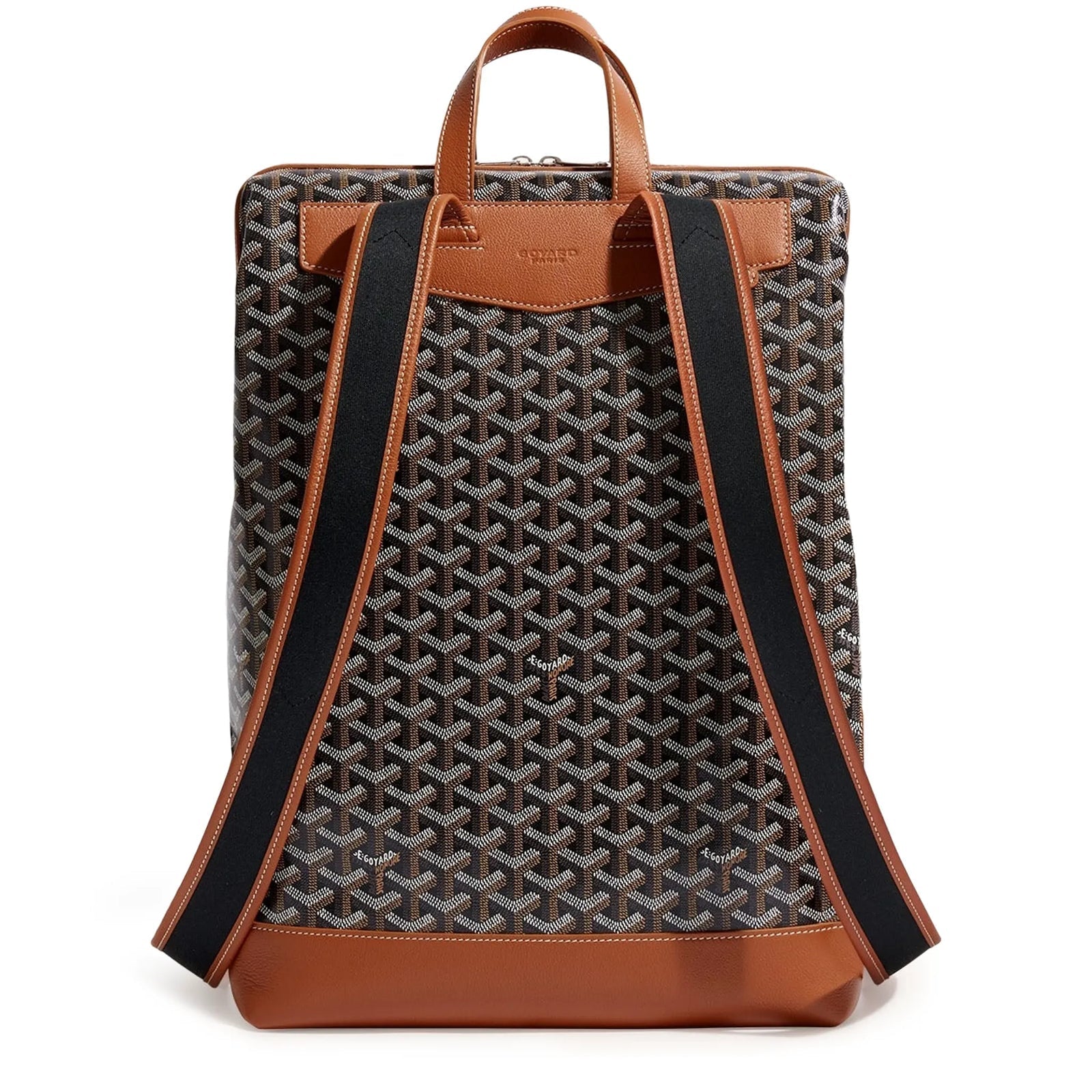 Goyard Black Tan Cisalpin Backpack