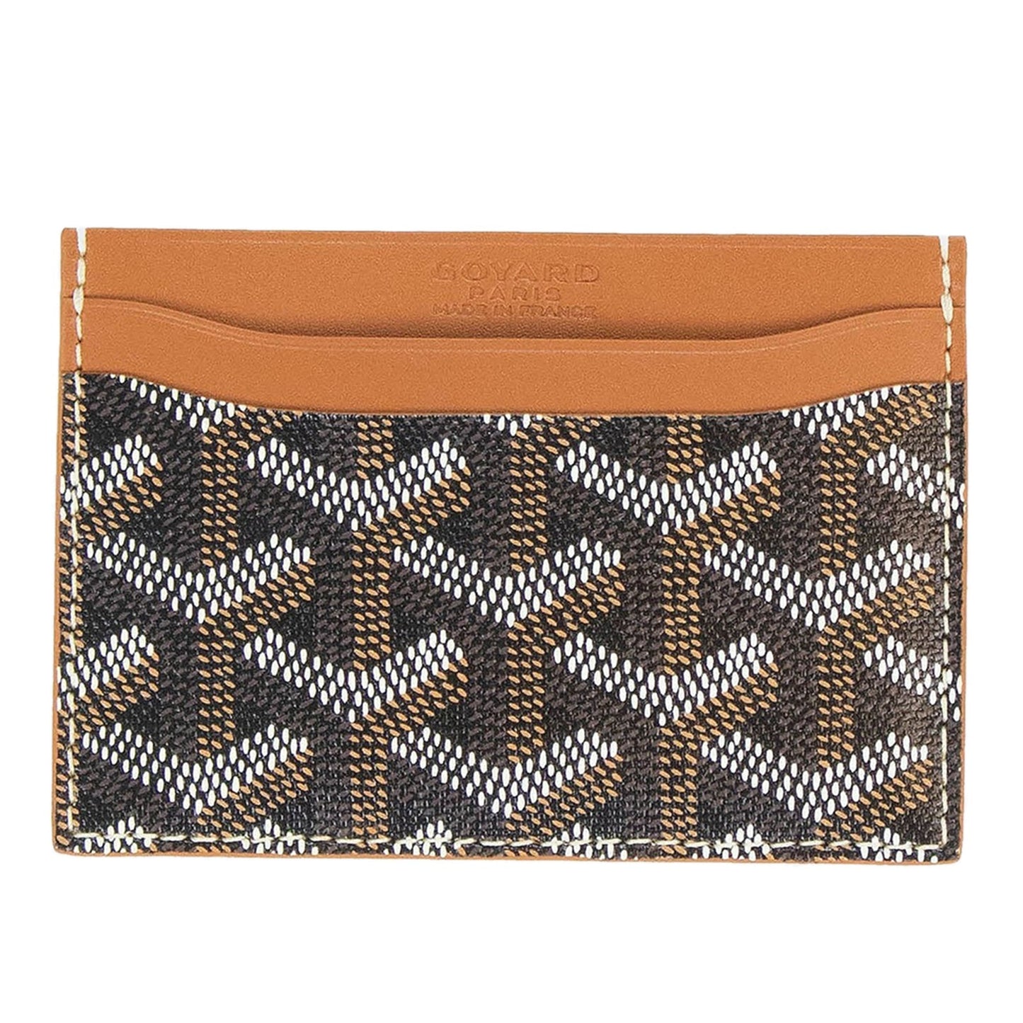 Goyard Saint Sulpice Black/Tan Card Holder