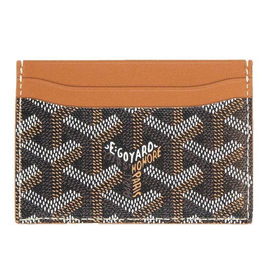 Goyard Saint Sulpice Black/Tan Card Holder